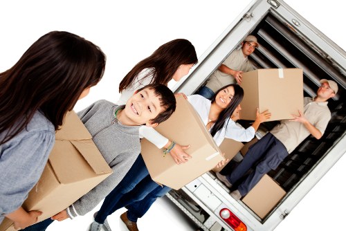 Furniture storage units in Shadwell with securely packed home furniture