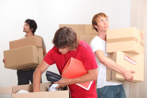 Commercial moving process for office removals in Shadwell
